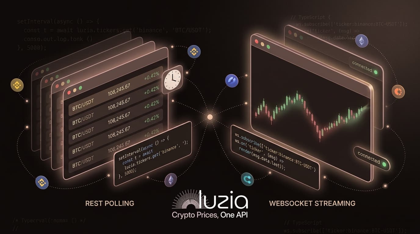 REST Polling vs WebSocket: Which One to Use for Real-Time Crypto Prices